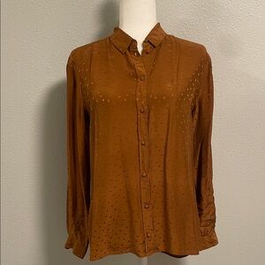 Sezane Ann 100% silk polka dot blouse sz 40/8